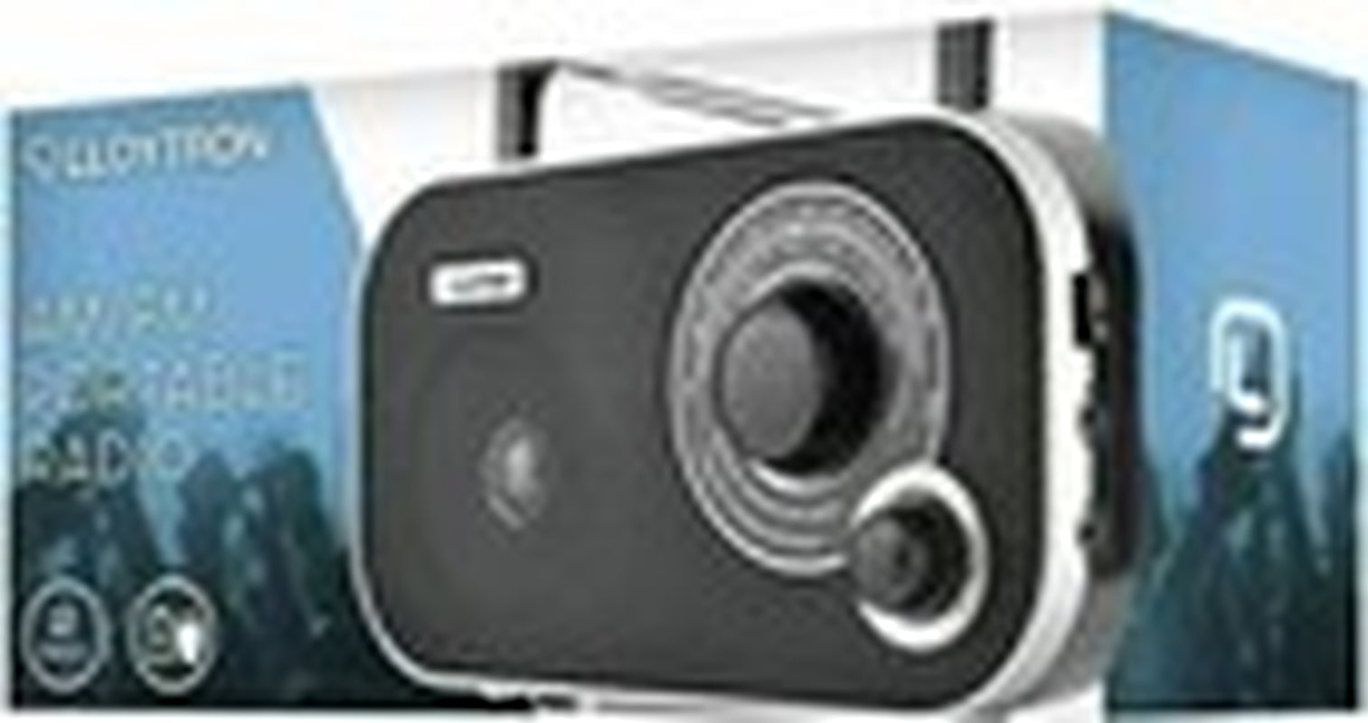 LLOYTRON CALYPSO 2 BAND AM/FM PORTABLE RADIO BLACK with INTEGRAL CARRY HANDLE