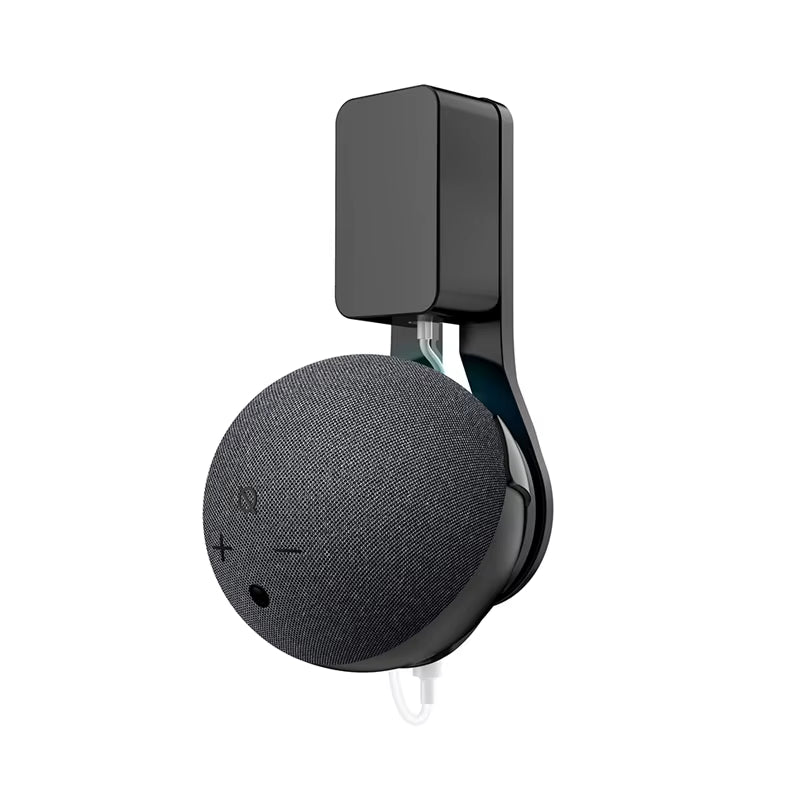 Outlet Wall Mount Stand for Alexa Echo Dot 4Th 5Th Gen with Built-In Cable Management Shelf Space-Saving Accessories